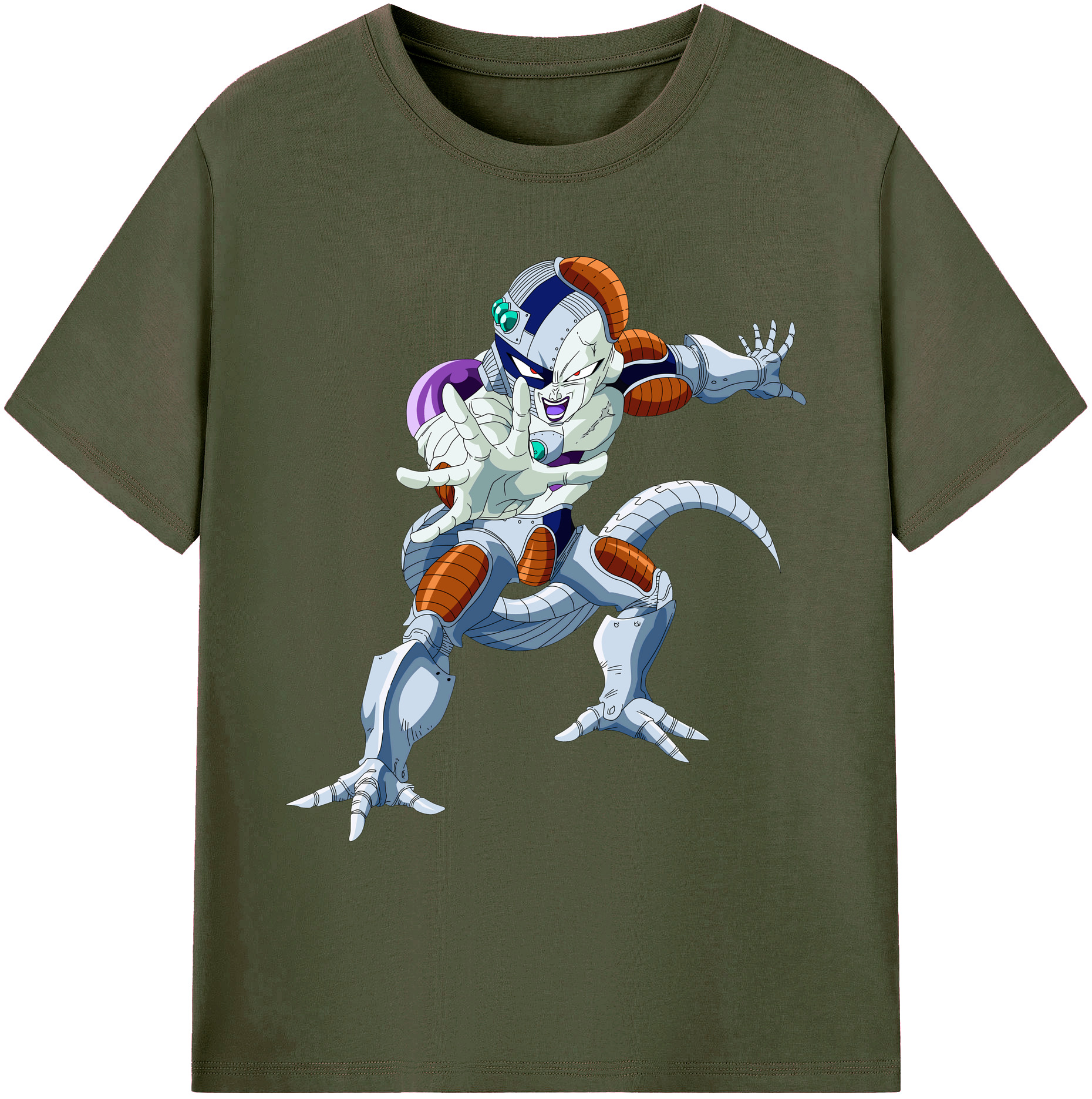 （画像用） ドラゴンボール フリーザ DRAGON BALL Frieza 綿100％ メンズ半袖Tシャツ｜肌触りやわらか＆通気性